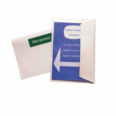 Unfallberichtshülle mit Klappe – individuell anpassbar