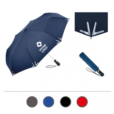 Parapluie de poche réfléchissant 3M™ avec leds - 98 cm