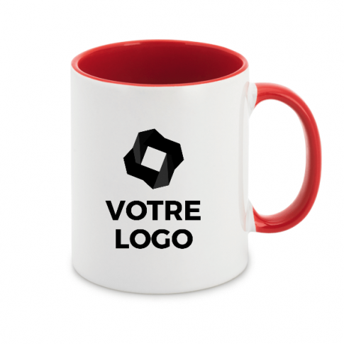 Tasse / mug de couleur personnalisable avec boite