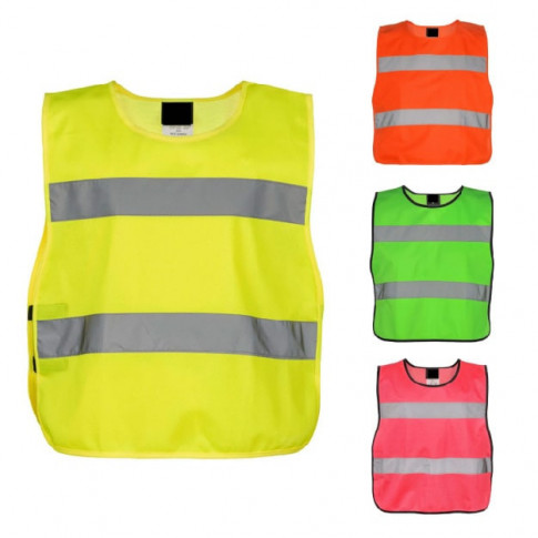 Enfants Sécurité Gilet Gilets Bébé Haute Visibilité Réfléchissant Toddler  Vêtements De Travail Veste 2 Bandes Élastiques (