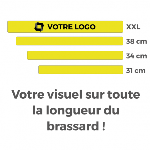 BRASSARD REFLECHISSANT FLUO JAUNE HAUTE VISIBILITE - E-scratch