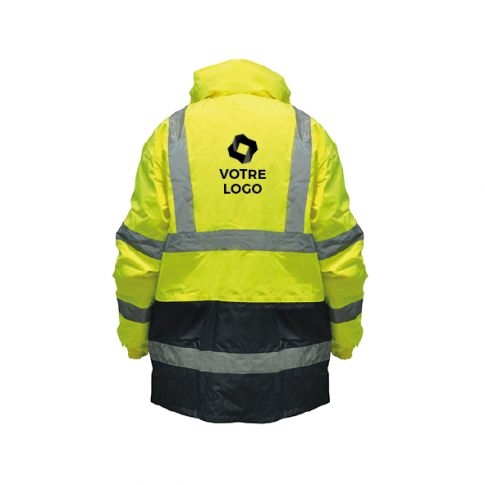 Parka fluo réfléchissante et personnalisable 