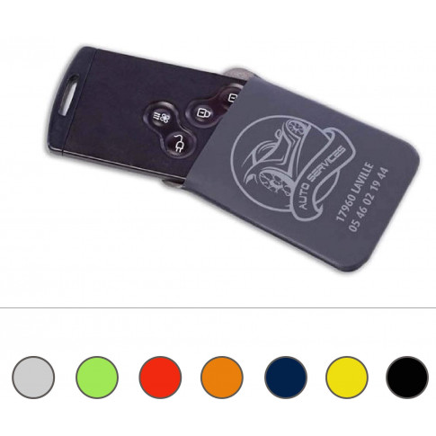 Personalisiertes Etui für Autoschlüssel mit Karte