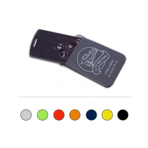 Personalisiertes Etui für Autoschlüssel mit Karte
