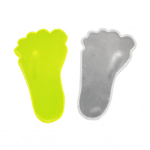 Reflektierender Aufkleber in Form eines Fußes