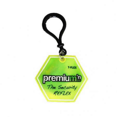 Reflektierender Schlüsselanhänger in Sechseckform