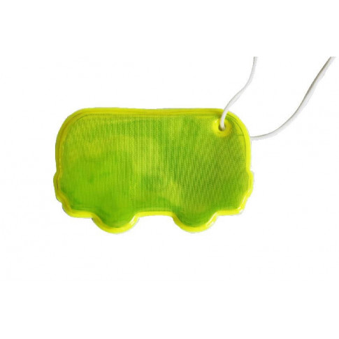 Reflektierender Bus-Schlüsselanhänger