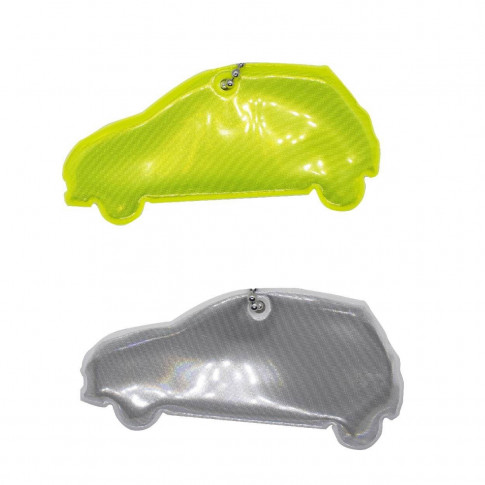 Reflektierender Schlüsselanhänger in Form eines Autos