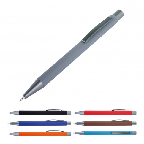 Stylo bille en métal et soft touch personnalisé