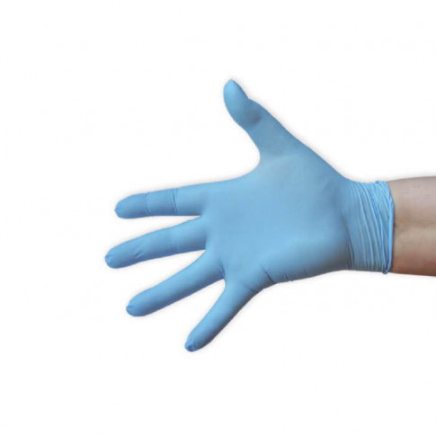 Boîte de 100 gants en nitrile bleu - EN 455