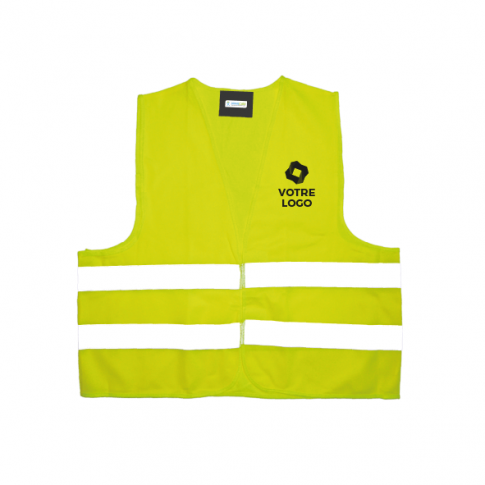 Reflektierende Weste für Erwachsene (3 Größen), personalisierbar – Klettverschluss