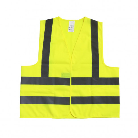 Gilet de sécurité personnalisé avec 4 bandes réfléchissantes