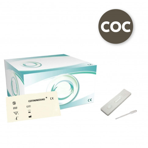 Tests drogues urinaires cocaïne (COC) - Boîtes de 25 tests