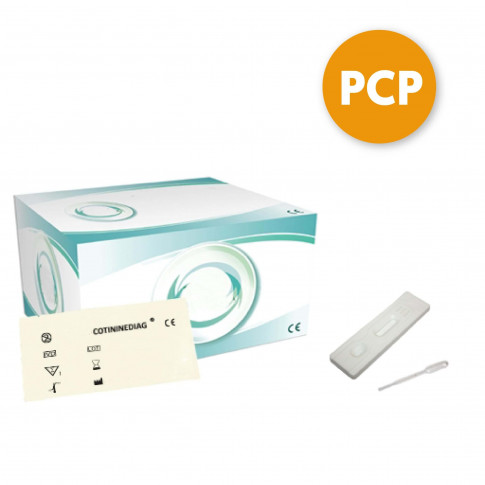 Tests drogues urinaires phencyclidine (PCP) - Boîtes de 25 tests