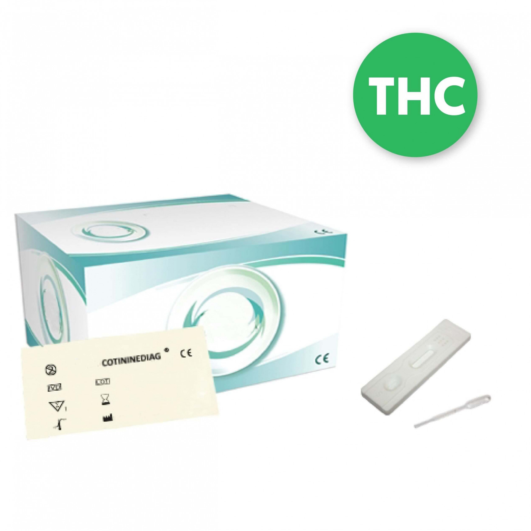 Boîte de 25 tests urinaires cannabis