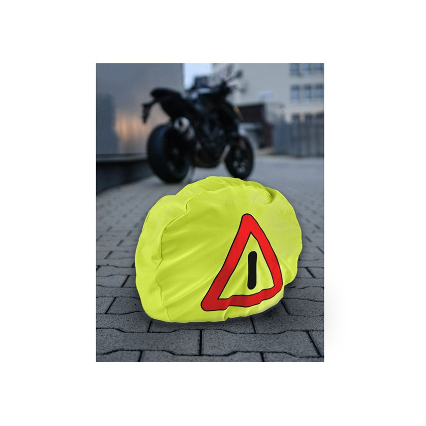 Housse De Casque Moto Père Noël | Avec Gants Assortis, En Polyester, Décoration Festive Pour Les Fêtes