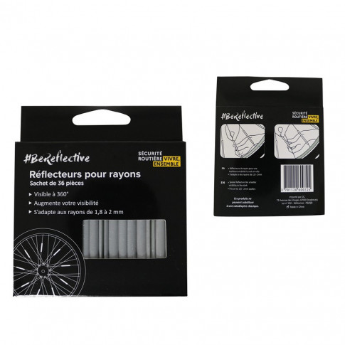 Lot de 36 réflecteurs de rayons