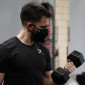 Masque sportif homologué UNS1 pour salle de sport