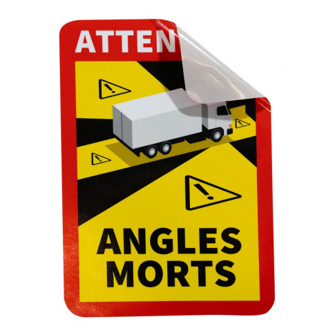 Autocollant angles morts pour poids lourds et bus