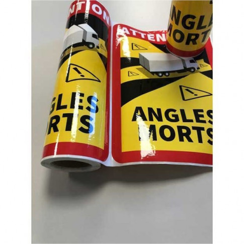 Aufkleber für den toten Winkel bei Lkw und Bussen