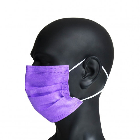Masque chirurgical violet type IIR