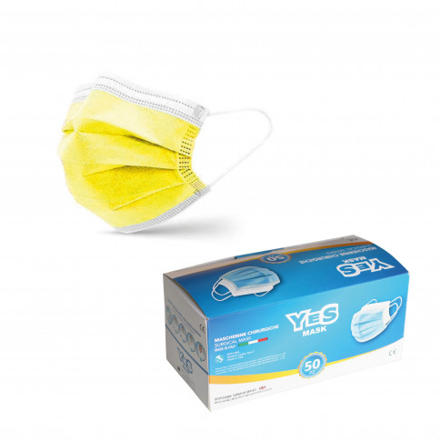 Masque chirurgical jaune type 2