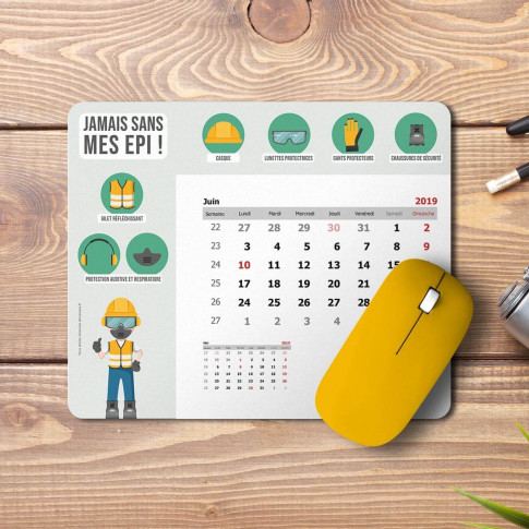 Tapis de souris "EPI" avec calendrier