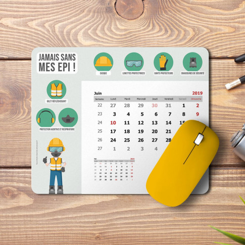 Tapis de souris "EPI" avec calendrier