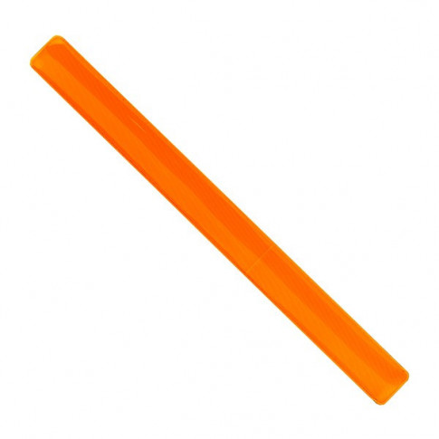 Brassard orange enrouleur réfléchissant 34 cm
