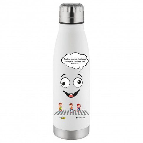 Personalisierte Isolierflasche für die Verkehrssicherheit