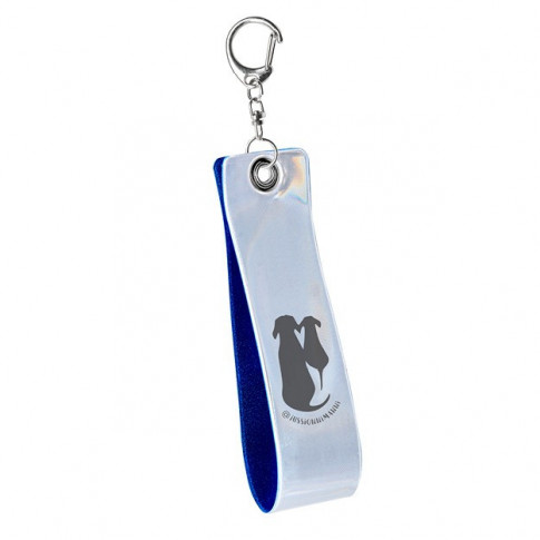 Vollständig personalisierbarer reflektierender Schlüsselanhänger