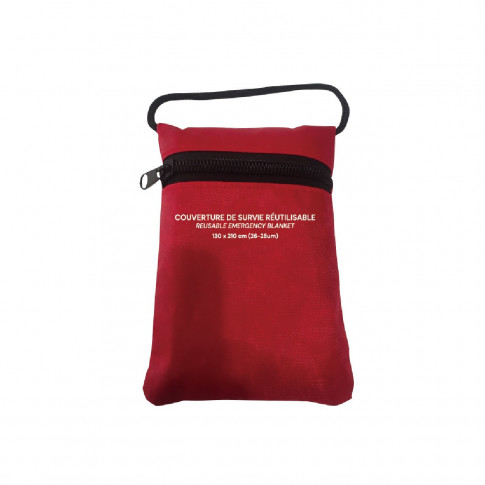 Wiederverwendbare Rettungsdecke mit individueller Beschriftung