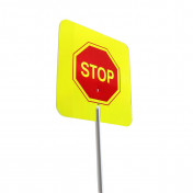 Panneau STOP fluorescent