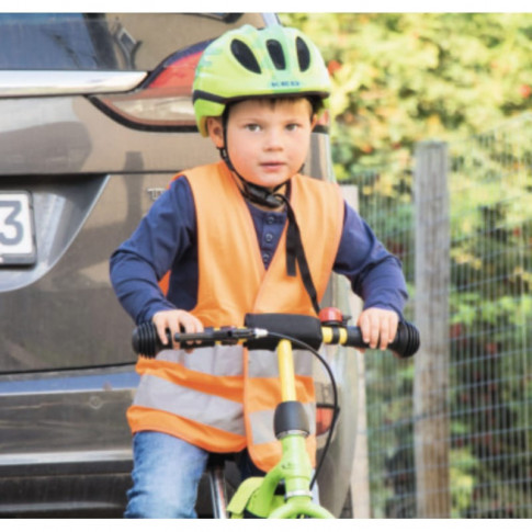 Personalisierbare fluoreszierende Kinderweste (3 Größen) – Klettverschluss