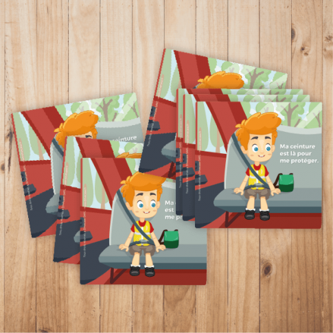 Aufkleber Théo „Mein Sicherheitsgurt schützt mich”