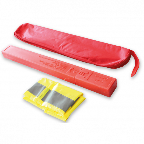 Kit Gilet Jaune XL Triangle Signalisation Norme CE Rangement Housse Voiture