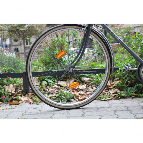 4er-Pack Reflektoren für Fahrräder: vorne, hinten, Räder