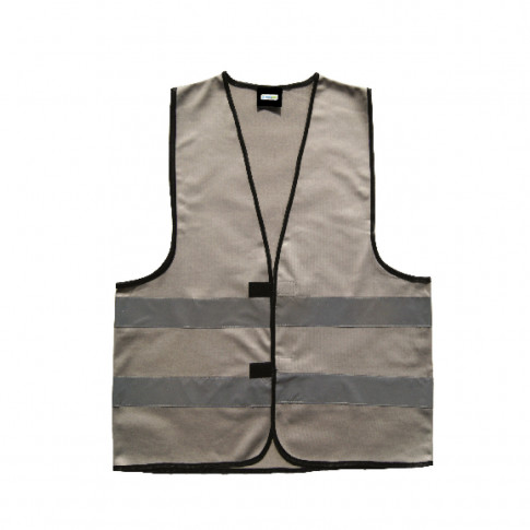 Gilet de sécurité gris (4 tailles) personnalisable