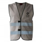 Graue Sicherheitsweste, individuell gestaltbar