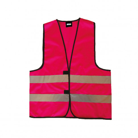 Gilet de sécurité rose fuchsia (4 tailles) personnalisable