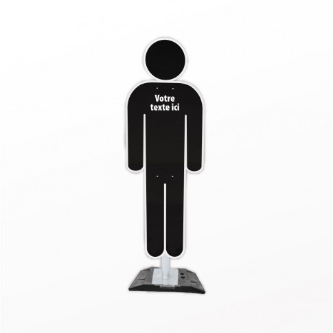 Schwarze Silhouette für Straßenrand