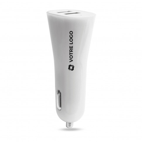 Chargeur allume-cigare double USB - personnalisable