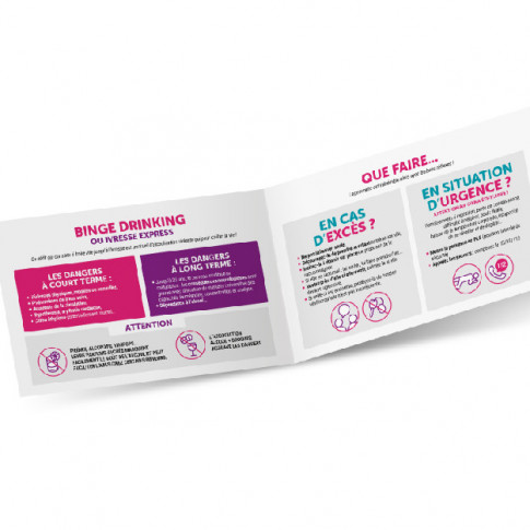 Leiste zur Sensibilisierung für Alkohol und Binge-Drinking