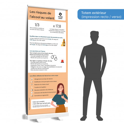 Roll-Up-Totem – die Risiken von Alkohol am Steuer