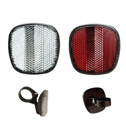 Reflektoren für Vorder- und Hinterrad