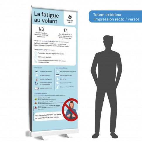 Roll-Up-Display – die Risiken von Müdigkeit am Steuer