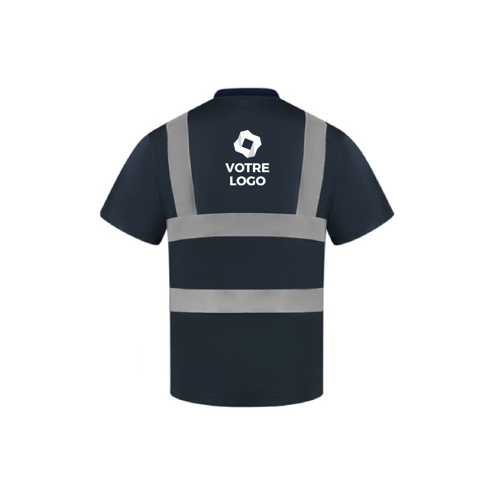 HUGO - T-shirt oversize en coton à logo réfléchissant - Noir