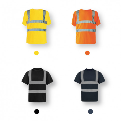 Reflektierendes T-Shirt EN 20471 (4 Größen)