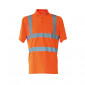Personalisierbares Unisex-Polohemd mit reflektierenden Streifen gemäß EN 20471