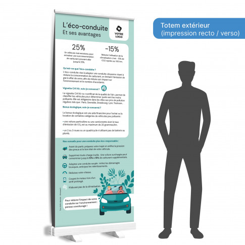 Roll-Up-Display – umweltbewusstes Fahren